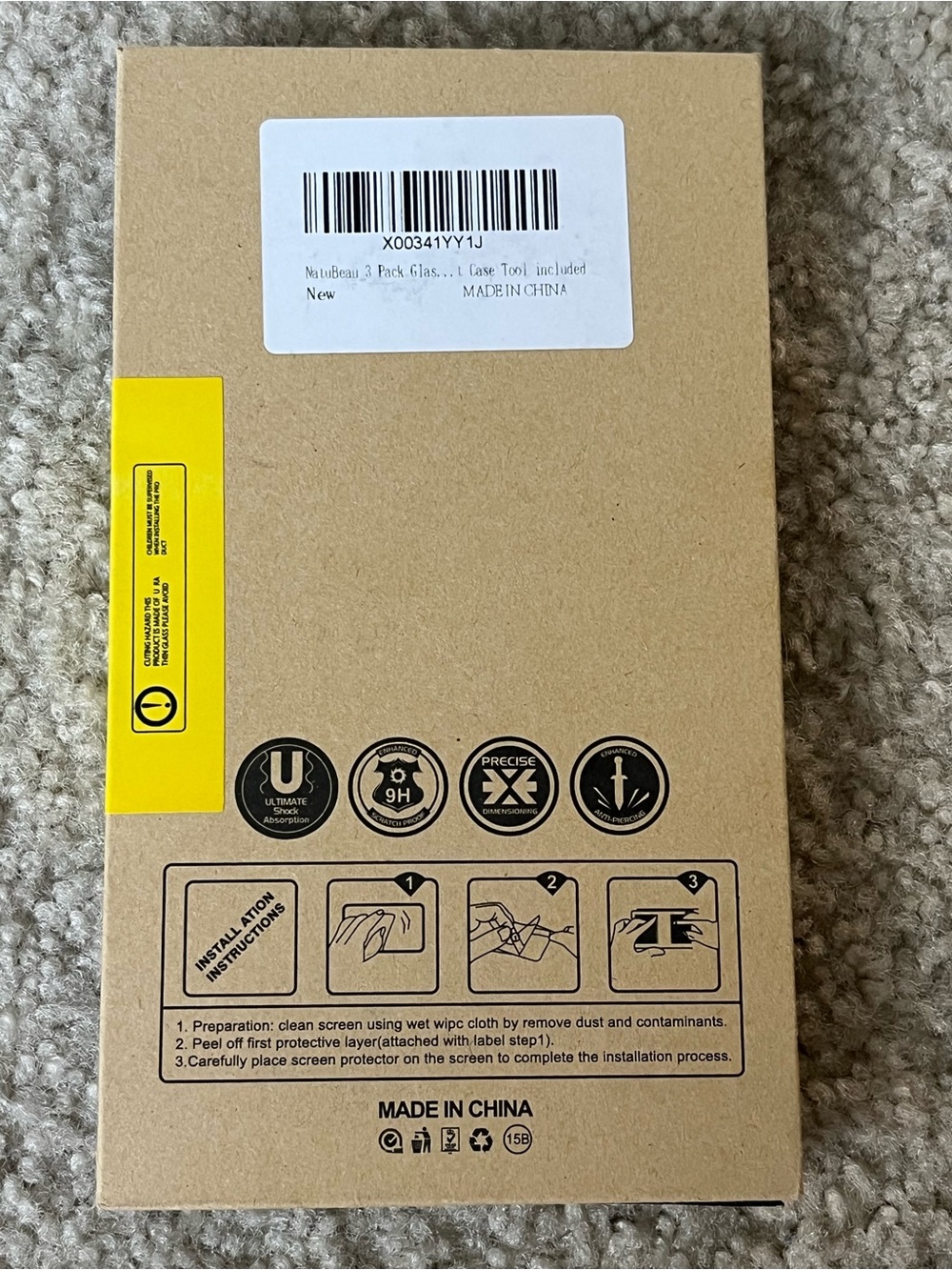 Glass Screen Protector - Compatible with iPhone 13 Pro - 3 pack - Picture 2 of 3